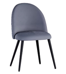 Стул DC-373 (каркас черный тк.серый/ Velvet HLR-20) Стул DC-373 (каркас черный тк.серый/ Velvet HLR-20)