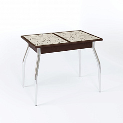 Стол Аспен СТ МП 900(1200)*600*750 Ноги 01 гальваника (стекло Узор коричневый цвет ВН) Стол Аспен СТ МП 900(1200)*600*750 Ноги 01 гальваника (стекло Узор коричневый цвет ВН)